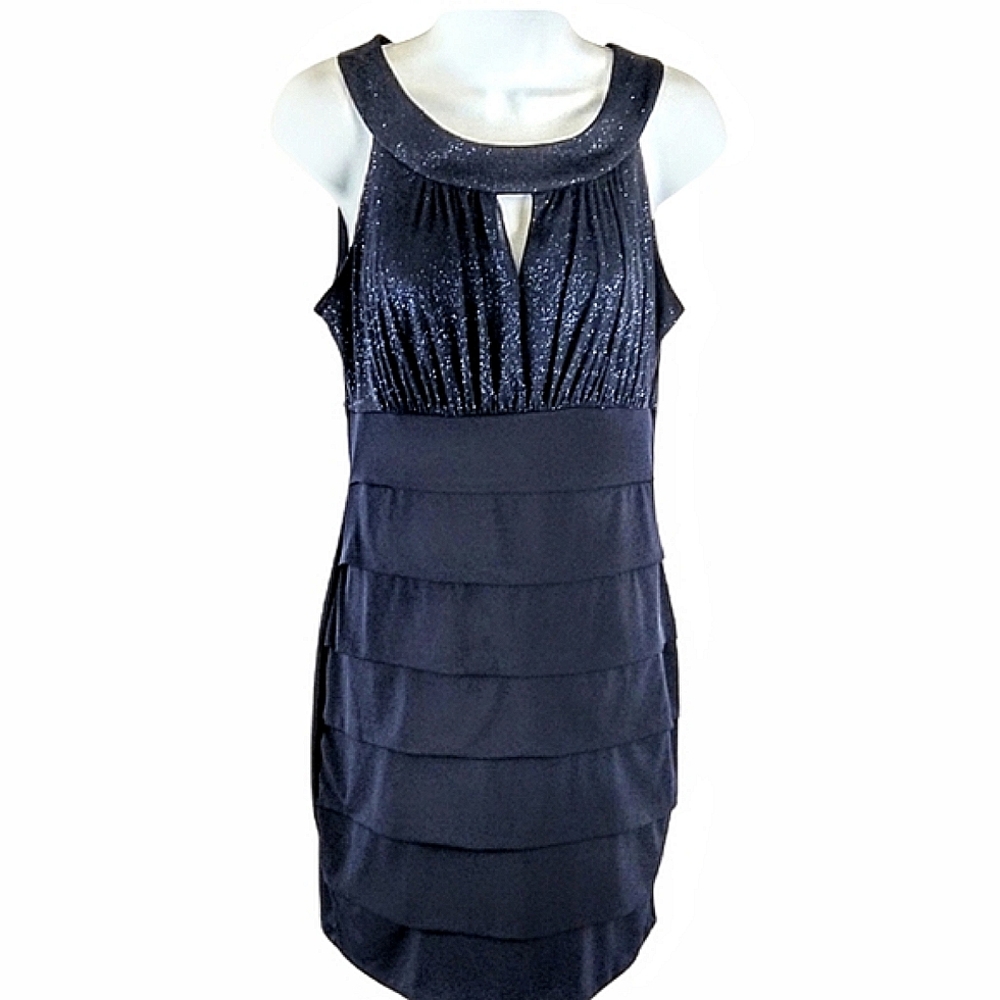 Enfocus petite navy cocktail dress